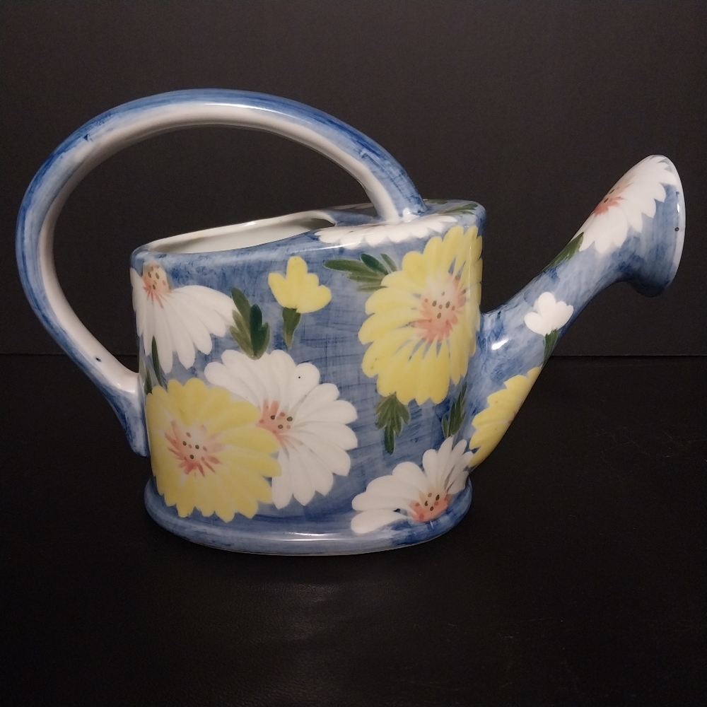 Andrea By Sadek Blue and Yellow Decorative Accent